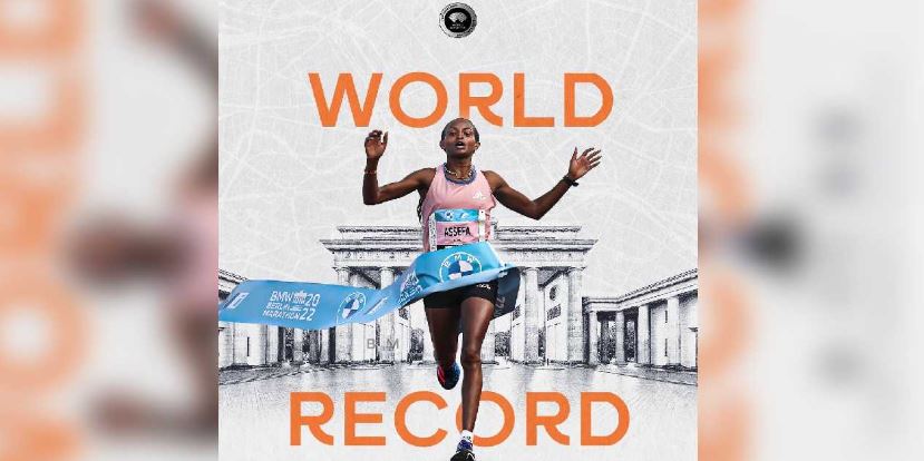 Ethiopian runner Tigst Assefa nagtala ng bagong world record